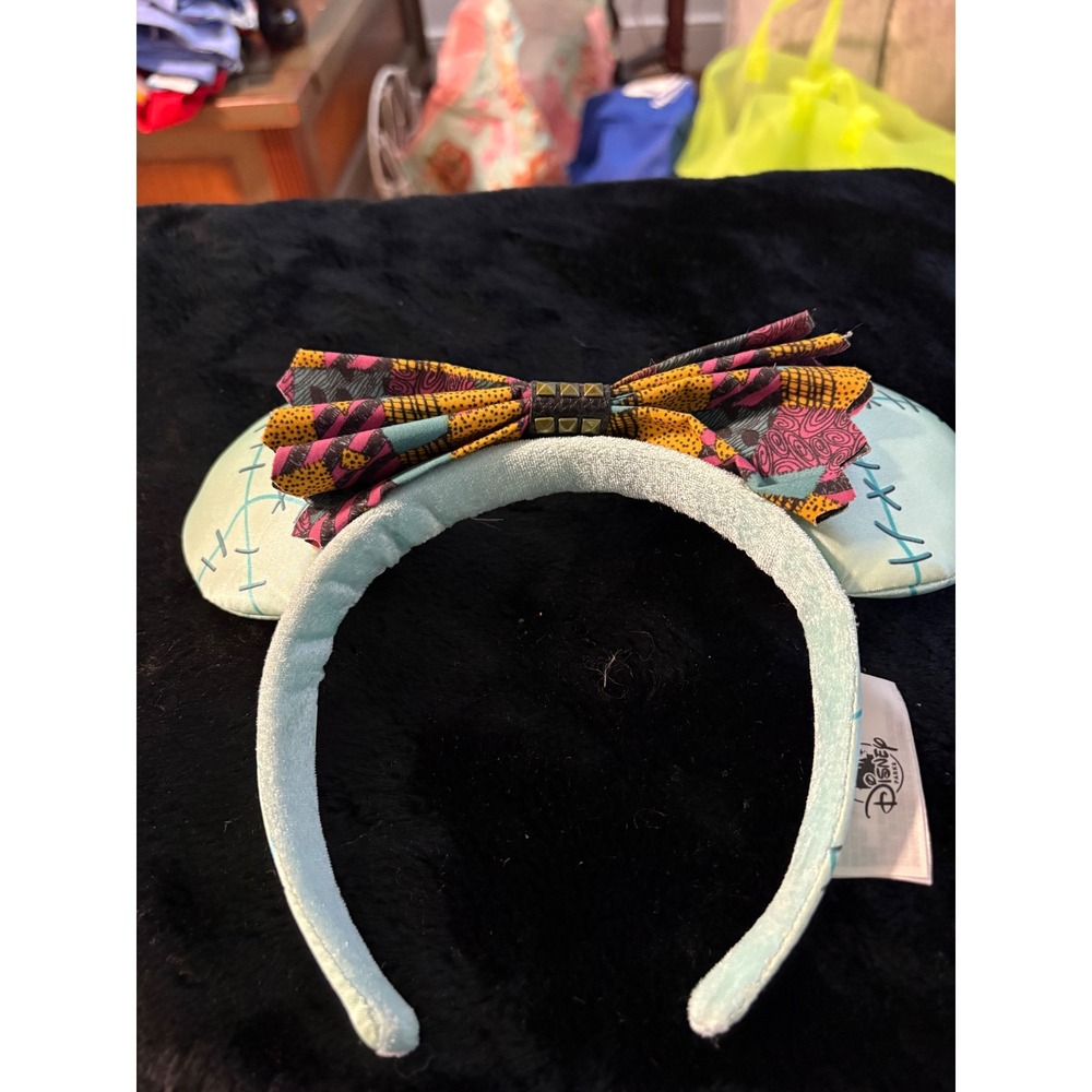 Disney Parks Nightmare Before Christmas Sally Minnie Mouse Ears Headband Blue